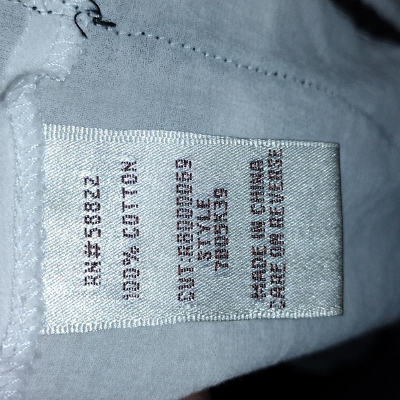 Max Studio Specialty Products Sleeveless Blouse, S V Neck 100% Cotton M - Picture 5 of 6